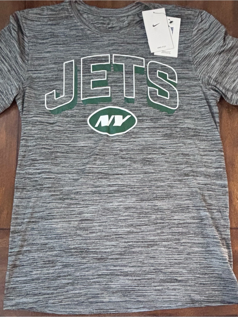 Nike New York Jets Shirt Adult Small  Dri-FIT Velocity Space Dye NFL Shirt NWT